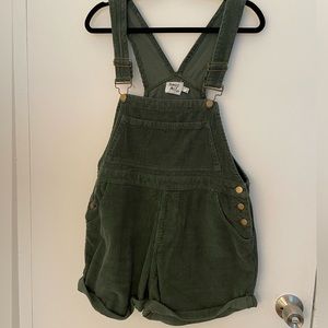 Princess Polly Kacey Corduroy Overalls Green